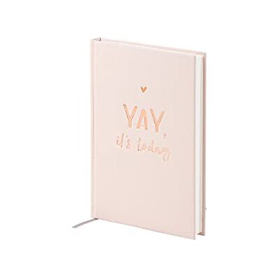 Rössler 18831429001 – My Journal bok med varmfolieprägling DIN A5, 192 sidor prickig, bunden, pastel pulver 'Yay' Rössler 18831429001 – My Journal bok med varmfolieprägling DIN A5, 192 sidor prickig, bunden, pastel pulver 'Yay'