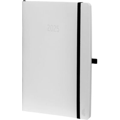 Chronoplan 50935 bokkalender kalendarium 2025 (mötesplanerare A5 (135 x 210 mm) med mjukt lock, veckoplanerare, 1 vecka på 2 sidor, med flexibel pennslinga, märkband, gummilås) vit Chronoplan 50935 bokkalender kalendarium 2025 (mötesplanerare A5 (135 x 210 mm) med mjukt lock, veckoplanerare, 1 vecka på 2 sidor, med flexibel pennslinga, märkband, gummilås) vit