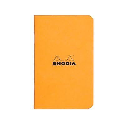 Rhodia 119158Cpack ett paket med 20 orange sydda anteckningsböcker 7,5 x 12 cm små plattor 48 sidor Clairefontaine vitt papper 80 g/m mjukt, slitstarkt och vattentätt omslag i kort Rhodia 119158Cpack ett paket med 20 orange sydda anteckningsböcker 7,5 x 12 cm små plattor 48 sidor Clairefontaine vitt papper 80 g/m mjukt, slitstarkt och vattentätt omslag i kort