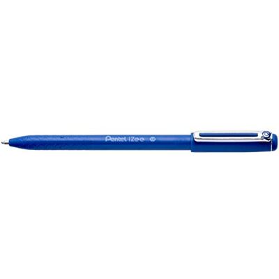 Pentel BX460-A kulspetspenna iZee, modell med keps, metallklämma 12 Stück blå Pentel BX460-A kulspetspenna iZee, modell med keps, metallklämma 12 Stück blå