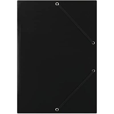OFFICER PRODUCTS DONAU FEP01G Premium hörnspännarmapp A4 tillverkad av stark kartong/kartong med 2 elastiska band 50-pack/50 stycken, färg: svart perfekt för kontor och skola grön punkt OFFICER PRODUCTS DONAU FEP01G Premium hörnspännarmapp A4 tillverkad av stark kartong/kartong med 2 elastiska band 50-pack/50 stycken, färg: svart perfekt för kontor och skola grön punkt