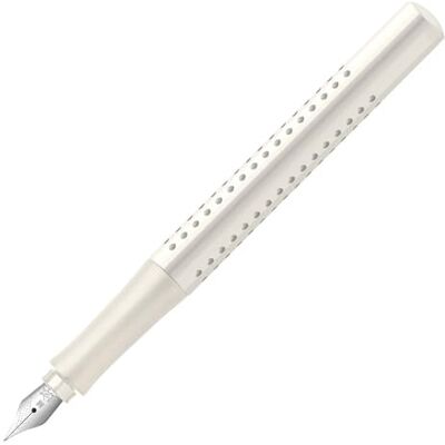 Faber-Castell 140820 – modernt reservoarpenna Grip 2010 med ergonomisk design och högkvalitativ konstruktion, fyllmedel bred fjäder M, påfyllningsbar inkl. bläckpatron – kokosmjölk, 1 styck Faber-Castell 140820 – modernt reservoarpenna Grip 2010 med ergonomisk design och högkvalitativ konstruktion, fyllmedel bred fjäder M, påfyllningsbar inkl. bläckpatron – kokosmjölk, 1 styck
