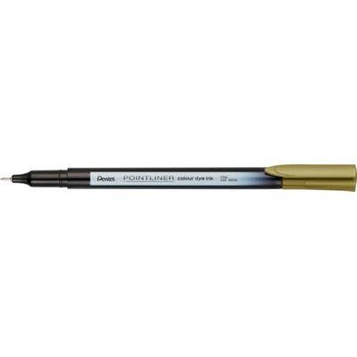 Pentel Pointliner colour S40 fineliner – dye ink, 0,4 mm, guldbrun (12 stycken) Pentel Pointliner colour S40 fineliner – dye ink, 0,4 mm, guldbrun (12 stycken)