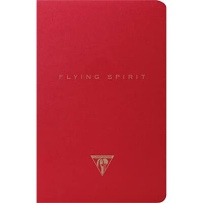 Clairefontaine Flying Spirit Red carnet piqûre textile 11x17cm 96p ligné motifs assortis papier ivoire 90g Clairefontaine Flying Spirit Red carnet piqûre textile 11x17cm 96p ligné motifs assortis papier ivoire 90g