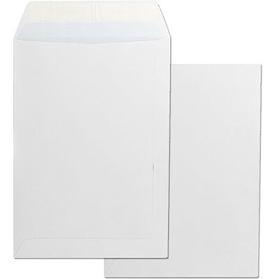 m-office Papper Kuvert, Papper Bag Vit, Special Folio 260 x 360 mm, På papper med stängning silikonband för dokument, frakt eller förvaring · (25 st, 260x360mm) m-office Papper Kuvert, Papper Bag Vit, Special Folio 260 x 360 mm, På papper med stängning silikonband för dokument, frakt eller förvaring · (25 st, 260x360mm)
