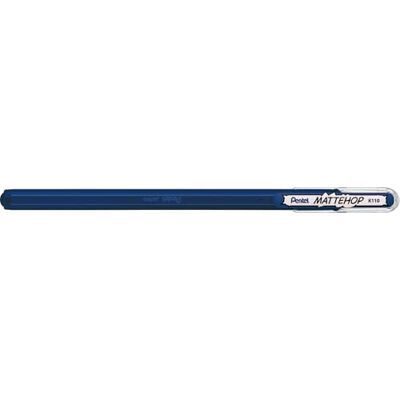 Pentel K110 MatteHop gelpenna för glansigt och fotografiskt papper, 1,0 mm spets, marinblå (paket med 12) Pentel K110 MatteHop gelpenna för glansigt och fotografiskt papper, 1,0 mm spets, marinblå (paket med 12)