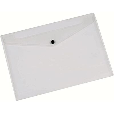 Q-Connect A4 dokumentmapp plast klar tryckare KF01244Q – förpackning med 12 Q-Connect A4 dokumentmapp plast klar tryckare KF01244Q – förpackning med 12