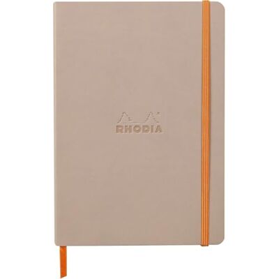 Rhodia 117373C Carnet Souple Touche de Rose A5 Ligné 160 pages Papier Clairefontaine Ivoire 90 g/m Marque-Page, Fermeture Élastique Couverture Simili Cuir Collection rama Rhodia 117373C Carnet Souple Touche de Rose A5 Ligné 160 pages Papier Clairefontaine Ivoire 90 g/m Marque-Page, Fermeture Élastique Couverture Simili Cuir Collection rama