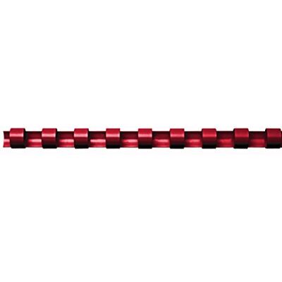 Fellowes 5332202 Dorsi Plastic Bindning, Diameter 16 mm, Förpackning med 25 stycken, Röd Fellowes 5332202 Dorsi Plastic Bindning, Diameter 16 mm, Förpackning med 25 stycken, Röd