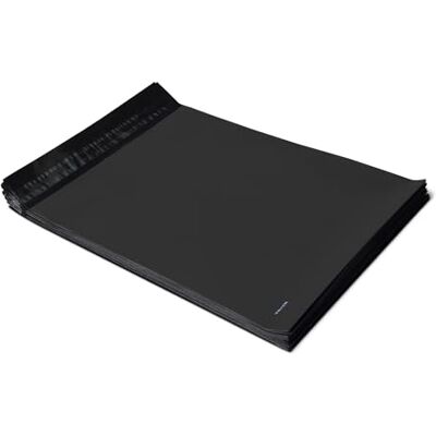 Amazon Basics polypoståpåsar, självtätande kuvert, svarta, 25,4cm x 33cm, 100-pack Amazon Basics polypoståpåsar, självtätande kuvert, svarta, 25,4cm x 33cm, 100-pack