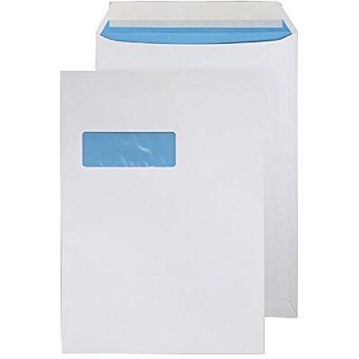 Blake Environmental 324 x 229 mm 110 Gsm Ficka Peel And Seal Högt Fönster Fsc068 Vit, Förpackning Med 500 Blake Environmental 324 x 229 mm 110 Gsm Ficka Peel And Seal Högt Fönster Fsc068 Vit, Förpackning Med 500
