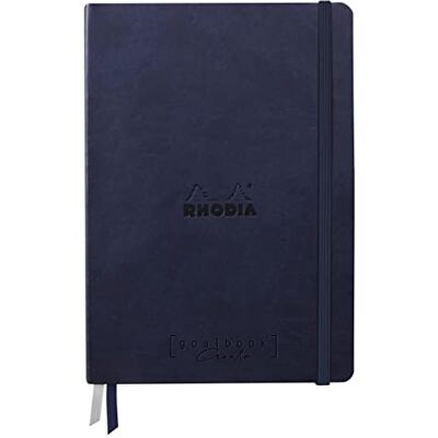 Rhodia 194159C Carnet Rigide Bullet Journal Goalbook Creation Bleu Nuit A5 15,5x21x2 cm 100 pages Papier Clairefontaine Lavis Technique Blanc Uni 200 g/m 2 Rubans Couverture Simili Cuir Rhodia 194159C Carnet Rigide Bullet Journal Goalbook Creation Bleu Nuit A5 15,5x21x2 cm 100 pages Papier Clairefontaine Lavis Technique Blanc Uni 200 g/m 2 Rubans Couverture Simili Cuir