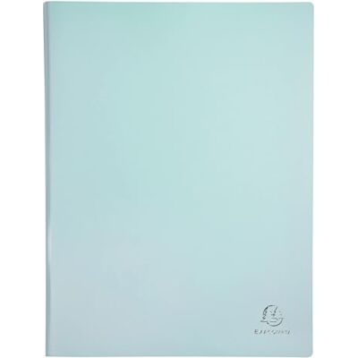 Exacompta Ref. 88560E kartong med 12 Aquarel-dokumentskydd 50 släta kristallfickor 100 vyer för A4 dim 24 x 32 cm halvstyvt polyproomslag diverse pastellfärger Exacompta Ref. 88560E kartong med 12 Aquarel-dokumentskydd 50 släta kristallfickor 100 vyer för A4 dim 24 x 32 cm halvstyvt polyproomslag diverse pastellfärger