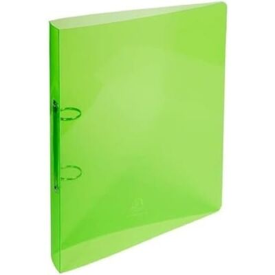 Exacompta Classeur 2 anneaux 20 mm polypropylene crystal colours a4 Exacompta Classeur 2 anneaux 20 mm polypropylene crystal colours a4