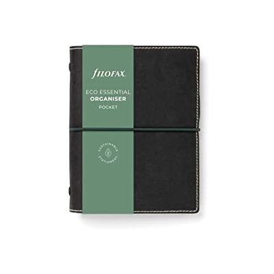 Filofax Eco Essential Pocket Organiser Ebony Filofax Eco Essential Pocket Organiser Ebony