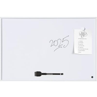 Bi-Office Whiteboard New Basic, magnetisk, torr avtorkbar vit tavla med vit MDF ram, 585 x 385 mm Bi-Office Whiteboard New Basic, magnetisk, torr avtorkbar vit tavla med vit MDF ram, 585 x 385 mm