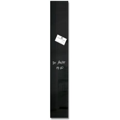Sigel GL100 liten magnetskiva i glas 12 x 78 cm svart/magnetlist Artverum – fler färger Sigel GL100 liten magnetskiva i glas 12 x 78 cm svart/magnetlist Artverum – fler färger