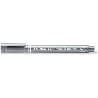 STAEDTLER 8323-81 Metallic Marker, 10 Stück im Kartonetui, silber STAEDTLER 8323-81 Metallic Marker, 10 Stück im Kartonetui, silber