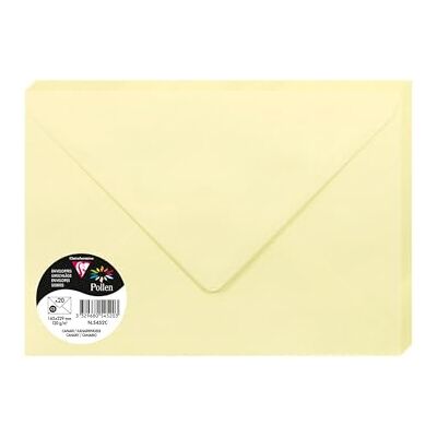 Clairefontaine 5452C Paquet de 20 Enveloppes Gommées Format C5 16,2x22,9cm 120g/m² Coloris Canari Invitation Evènements et Correspondance Gamme Pollen Papier Premium Lisse Clairefontaine 5452C Paquet de 20 Enveloppes Gommées Format C5 16,2x22,9cm 120g/m² Coloris Canari Invitation Evènements et Correspondance Gamme Pollen Papier Premium Lisse