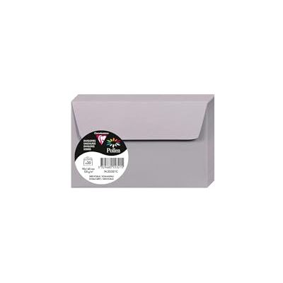 Clairefontaine – Ref 55321C – Pollen, självhäftande kuvert (paket med 20) – 90 x 140 mm storlek, 120 gsm papper, skrivarkompatibel, syrafri, självhäftande remsa för enkel tätning – koala-grå Clairefontaine – Ref 55321C – Pollen, självhäftande kuvert (paket med 20) – 90 x 140 mm storlek, 120 gsm papper, skrivarkompatibel, syrafri, självhäftande remsa för enkel tätning – koala-grå