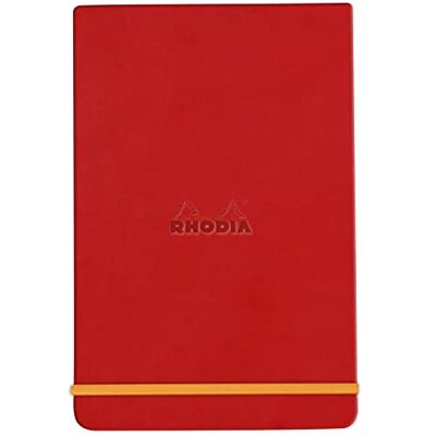 Rhodia 194366C Carnet Rigide Webnotepad Coquelicot A6 Ligné 192 pages Détachables Papier Clairefontaine Ivoire 90g Marque-Page, Fermeture Élastique Couverture Simili Cuir rama Rhodia 194366C Carnet Rigide Webnotepad Coquelicot A6 Ligné 192 pages Détachables Papier Clairefontaine Ivoire 90g Marque-Page, Fermeture Élastique Couverture Simili Cuir rama