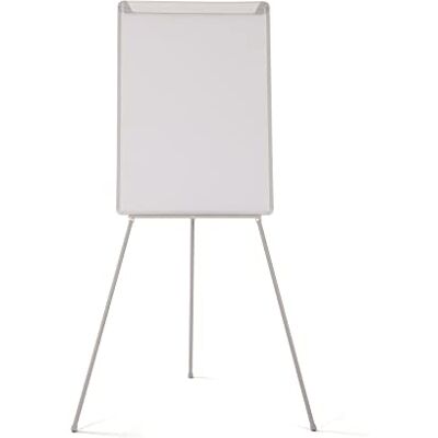 Bi-Office Flipchart Basic, treben med plastram och justerbar pappershållare, melamin, 70 x 100 cm, grå Bi-Office Flipchart Basic, treben med plastram och justerbar pappershållare, melamin, 70 x 100 cm, grå