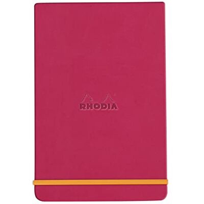 Rhodia 194365C Carnet Rigide Webnotepad Framboise A6 Ligné 192 pages Détachables Papier Clairefontaine Ivoire 90 g/m Marque-Page, Fermeture Élastique Couverture Simili Cuir rama Rhodia 194365C Carnet Rigide Webnotepad Framboise A6 Ligné 192 pages Détachables Papier Clairefontaine Ivoire 90 g/m Marque-Page, Fermeture Élastique Couverture Simili Cuir rama