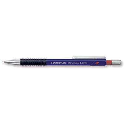 STAEDTLER Micro 775 mekanisk penna 0,5 mm påfyllningsbar plasttunna blå gummigrepp paket med 10 STAEDTLER Micro 775 mekanisk penna 0,5 mm påfyllningsbar plasttunna blå gummigrepp paket med 10