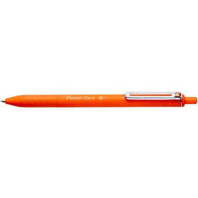 Pentel BX470-F kulspetspenna IZee, tryckmekanik, metallklämma, 0, 5 mm linjetjocklek, 12 stycken, orange Pentel BX470-F kulspetspenna IZee, tryckmekanik, metallklämma, 0, 5 mm linjetjocklek, 12 stycken, orange