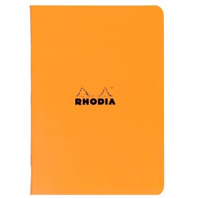 Rhodia 119168Cpack ett paket med 10 orange sydda anteckningsböcker A4 linjerad 96 sidor vitt Clairefontaine papper 80 g/m mjukt, slitstarkt och vattentätt omslag i kort Rhodia 119168Cpack ett paket med 10 orange sydda anteckningsböcker A4 linjerad 96 sidor vitt Clairefontaine papper 80 g/m mjukt, slitstarkt och vattentätt omslag i kort