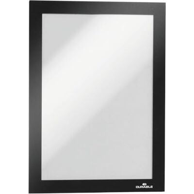 Durable 487101 inforam Duraframe A5, självhäftande magnetram, 2-pack, svart Durable 487101 inforam Duraframe A5, självhäftande magnetram, 2-pack, svart