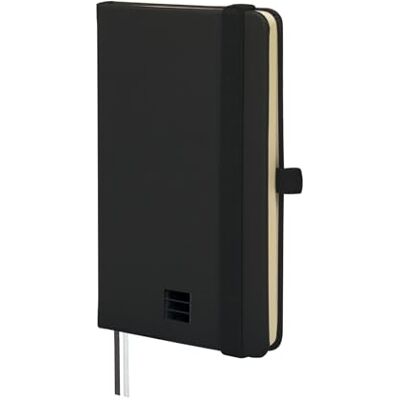 Finocam – Nexo Notebook Hard Cover Horizontal Ruled Black Small Notebook with Micro-Perforated Pages Pocket and Pen Holder 72 Pages, Ideal for Writing Finocam – Nexo Notebook Hard Cover Horizontal Ruled Black Small Notebook with Micro-Perforated Pages Pocket and Pen Holder 72 Pages, Ideal for Writing