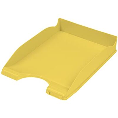 DONAU 7466101PL-10 Brevfack Standard/gul pastellfärg/10 stycken – A4/brevkorg modern och stapelbar förvaring/skrivbord/polystyren DONAU 7466101PL-10 Brevfack Standard/gul pastellfärg/10 stycken – A4/brevkorg modern och stapelbar förvaring/skrivbord/polystyren