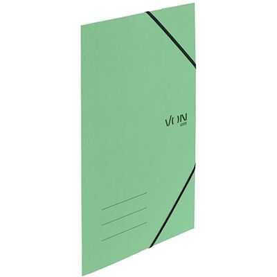 Leitz Von 5-pack hörnspännmapp A4, återvinningskartong, för 150 ark, 3 flikar, mapp med elastiskt band, med modernt VON-tryck, lätt mapp för skola och hem, mintgrön, 30080050 Leitz Von 5-pack hörnspännmapp A4, återvinningskartong, för 150 ark, 3 flikar, mapp med elastiskt band, med modernt VON-tryck, lätt mapp för skola och hem, mintgrön, 30080050
