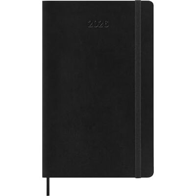 Moleskine Veckoplanerare, 2026 veckoagenda 12 månader med utrymme för anteckningar, tyska språket, med mjukt omslag och elastisk stängning, färg svart, fickformat 9 x 14 cm Moleskine Veckoplanerare, 2026 veckoagenda 12 månader med utrymme för anteckningar, tyska språket, med mjukt omslag och elastisk stängning, färg svart, fickformat 9 x 14 cm
