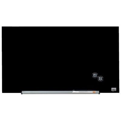 Nobo Magnetisk Whiteboardtavla i Glas med Avtagbar Pennhållare, 680 x 380mm, Väggmonterad med InvisaMount, Impression Pro, Svart, 1905179 Nobo Magnetisk Whiteboardtavla i Glas med Avtagbar Pennhållare, 680 x 380mm, Väggmonterad med InvisaMount, Impression Pro, Svart, 1905179