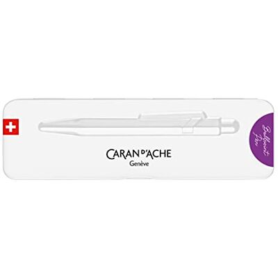 Caran d'Ache Kulspetspenna 849 Colormat-x i färgen lila med fodral, 0849.605, 1 styck (1-pack) Caran d'Ache Kulspetspenna 849 Colormat-x i färgen lila med fodral, 0849.605, 1 styck (1-pack)