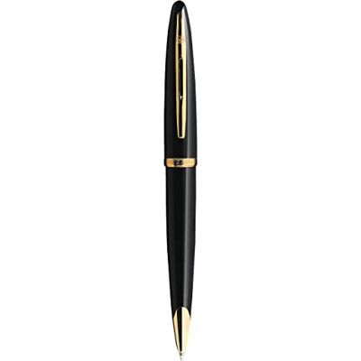 Waterman Carène Black Sea kulspetspenna högglansig svart och 23k guldklämma medium punkt med blå bläckpatron presentask Waterman Carène Black Sea kulspetspenna högglansig svart och 23k guldklämma medium punkt med blå bläckpatron presentask