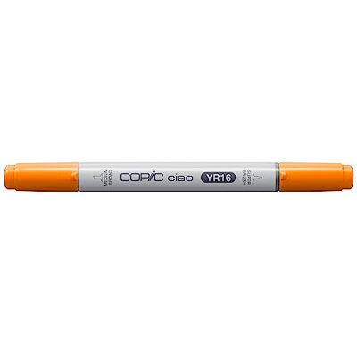 Copic Ciao märkpenna typ YR – 16, aprikos, mångsidig layoutmärkpenna med en medelbred och en penselspets Copic Ciao märkpenna typ YR – 16, aprikos, mångsidig layoutmärkpenna med en medelbred och en penselspets