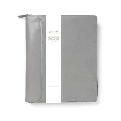 Filofax A5 Lockwood blixtlåsorganiserare – betong Filofax A5 Lockwood blixtlåsorganiserare – betong