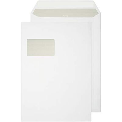 Blake Everyday 324 x 229 mm 100 Gsm Ficka Peel And Seal Fönster 23772 Vit, Förpackning Med 500 Blake Everyday 324 x 229 mm 100 Gsm Ficka Peel And Seal Fönster 23772 Vit, Förpackning Med 500