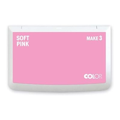 COLOP Stämpelkudde MAKE 3 mjuk rosa 90 x 160 mm, kudde för traditionella handstämplar och kreativa stämplar COLOP Stämpelkudde MAKE 3 mjuk rosa 90 x 160 mm, kudde för traditionella handstämplar och kreativa stämplar