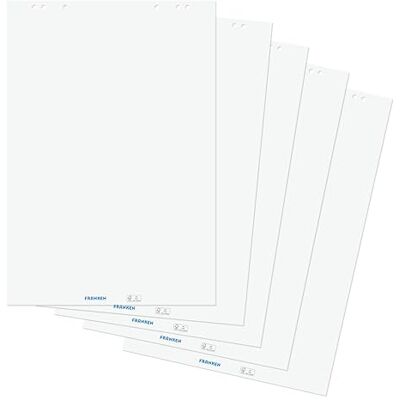 Franken F2120 flipchart papper, 5 block x 20 ark Blanko Vit Franken F2120 flipchart papper, 5 block x 20 ark Blanko Vit