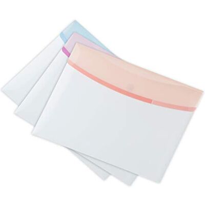 Djois Tarifold 510239 – Color Dream, förpackning med 6 kuvert, A4, plast, pastellfärger Djois Tarifold 510239 – Color Dream, förpackning med 6 kuvert, A4, plast, pastellfärger