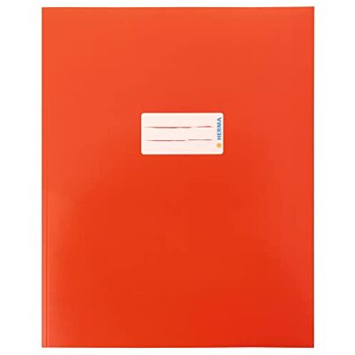 HERMA 20045 Notebook Cover Quart kartong Röd, anteckningsbok skydd med märkningsfält tillverkat av robust och extra starkt papper, anteckningsboksskydd för skolanteckningsböcker, färgat HERMA 20045 Notebook Cover Quart kartong Röd, anteckningsbok skydd med märkningsfält tillverkat av robust och extra starkt papper, anteckningsboksskydd för skolanteckningsböcker, färgat