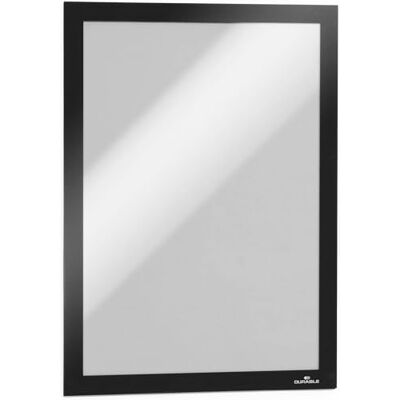 Durable Duraframe Inforam A4, självhäftande magnetram, 2 st, svart, 487201 Yttermått 236 x 323 mm, läsbar från båda håll på glas, stående eller liggande format, enkel att öppna, Made in Poland Durable Duraframe Inforam A4, självhäftande magnetram, 2 st, svart, 487201 Yttermått 236 x 323 mm, läsbar från båda håll på glas, stående eller liggande format, enkel att öppna, Made in Poland