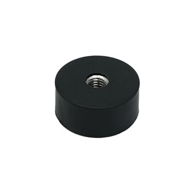 first4magnets Gummibelagd krukmagnet – 22 mm diameter x 10 mm tjock x M5-gänga – 3,8 kg drag – förpackning med 4 first4magnets Gummibelagd krukmagnet – 22 mm diameter x 10 mm tjock x M5-gänga – 3,8 kg drag – förpackning med 4