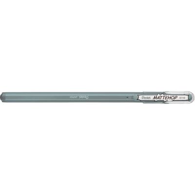Pentel Mattehop K110V gelpenna med hög täckande bläck i matt finish, 1,0 mm, grå (12 stycken) Pentel Mattehop K110V gelpenna med hög täckande bläck i matt finish, 1,0 mm, grå (12 stycken)