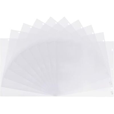Creative Vaessen Kreativa stansade fickor 30 x 30 cm – 10 plasthylsor för ringpärmar – genomskinliga sidskydd för klippboksalbum, journalföring och korttillverkning, 30,5 x 30,5 cm Creative Vaessen Kreativa stansade fickor 30 x 30 cm – 10 plasthylsor för ringpärmar – genomskinliga sidskydd för klippboksalbum, journalföring och korttillverkning, 30,5 x 30,5 cm