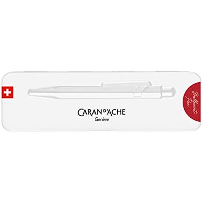 Caran d'Ache Kulspetspenna 849 Colormat-x i röd färg med fodral, 0849.585 Caran d'Ache Kulspetspenna 849 Colormat-x i röd färg med fodral, 0849.585